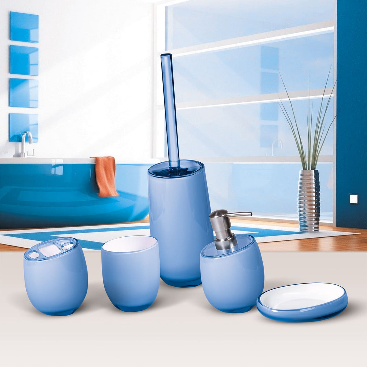 Tatkraft Repose Blue Seifenspender, Rostfrei