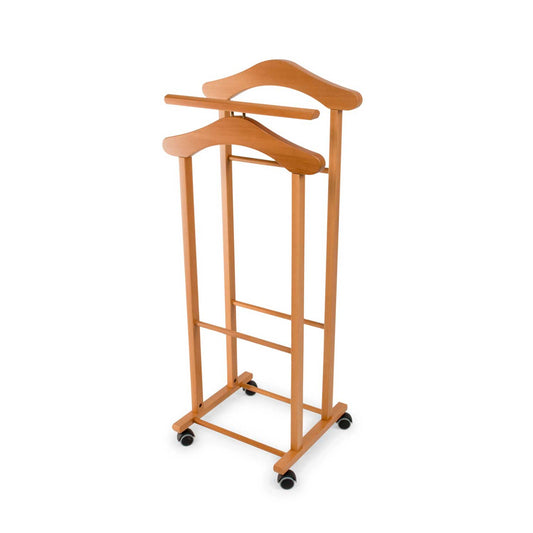 Herrendiener, Stummer Diener Holz, Schlafzimmerdiener TRENDY, Bestehend aus 2 Bügeln und 1 Hosenständer, ARIT, 3
