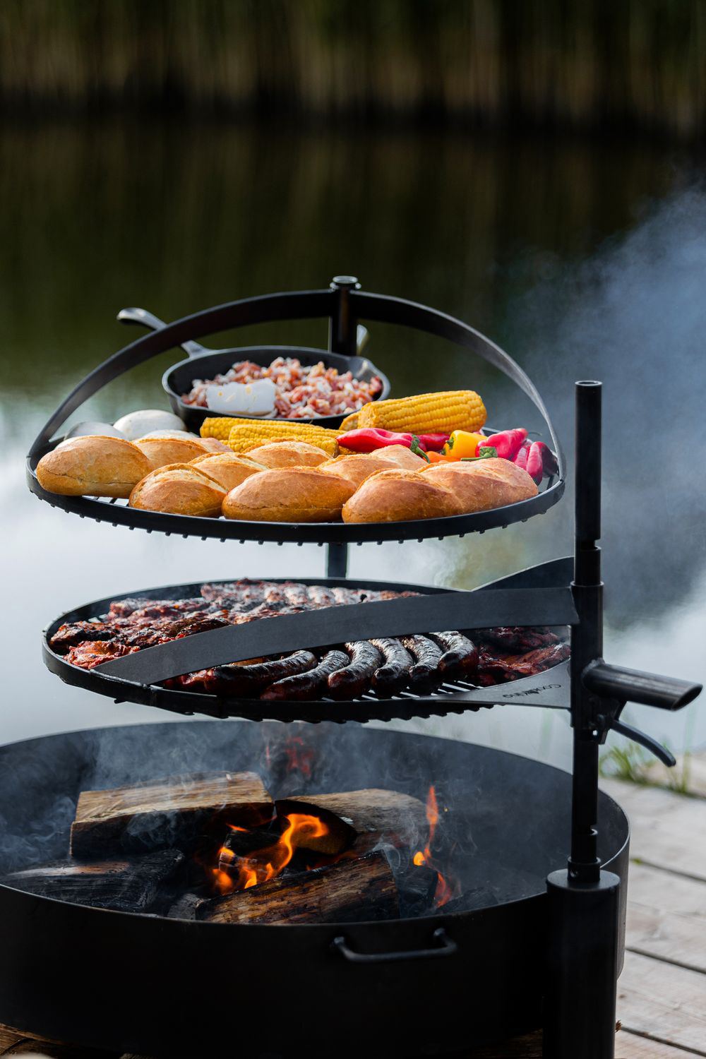 Mast Für Die Feuerschalen MONTANA X | Länge: 77cm, Cook King, 3