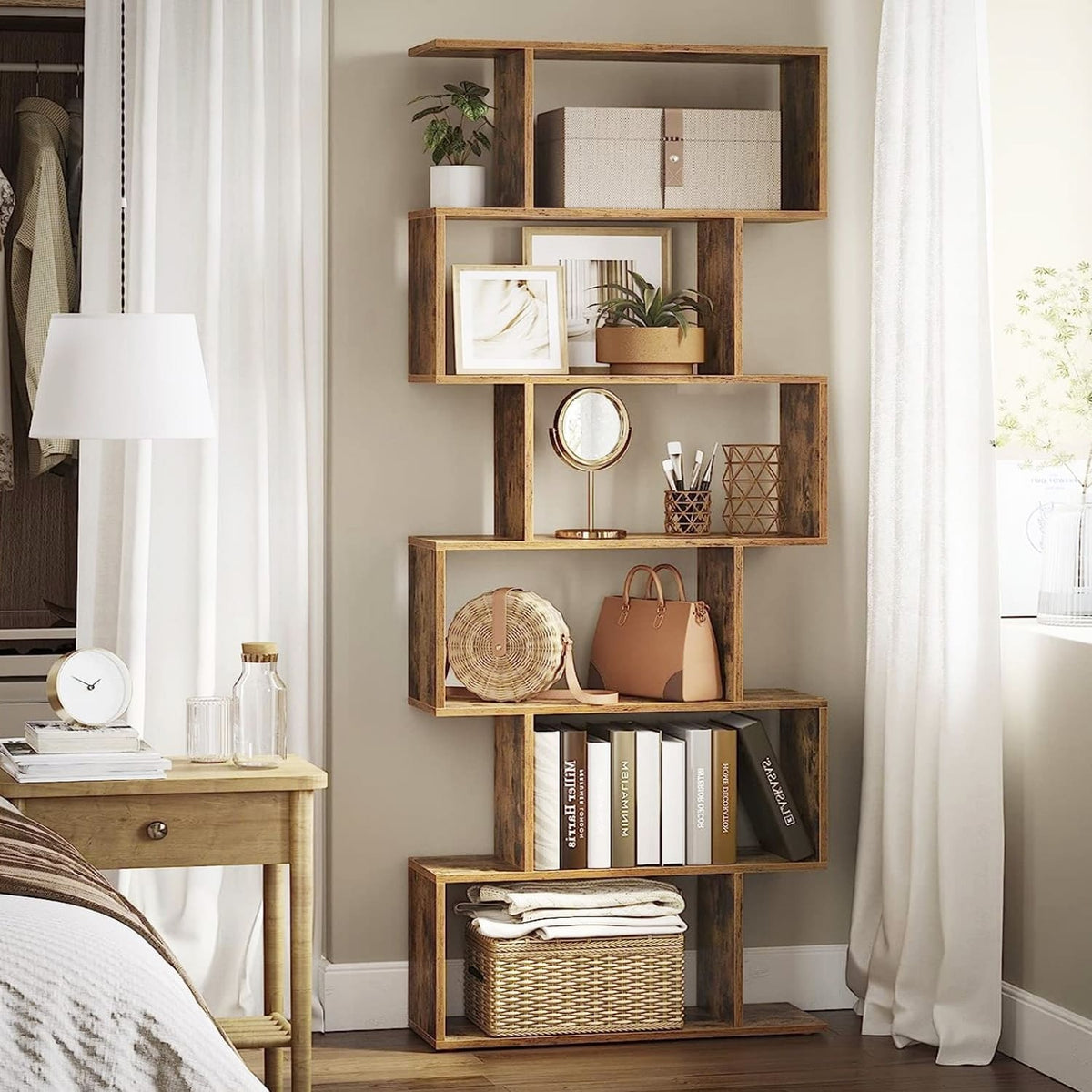 Bücherregal, Bücherregal Schmal, Bücherregal Vintage, Standregal Schmal, Bücherregal Shmal und Hoch