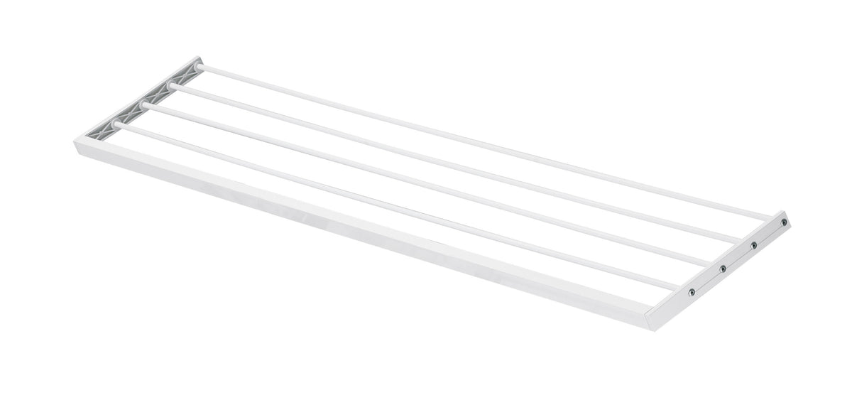 Trocknungsgestell PELLIKANO, Bleche optional, 6,5 mt Wäscheleine, Kombination mit 600 - 602 - 606 - 999. - Farbe weiß