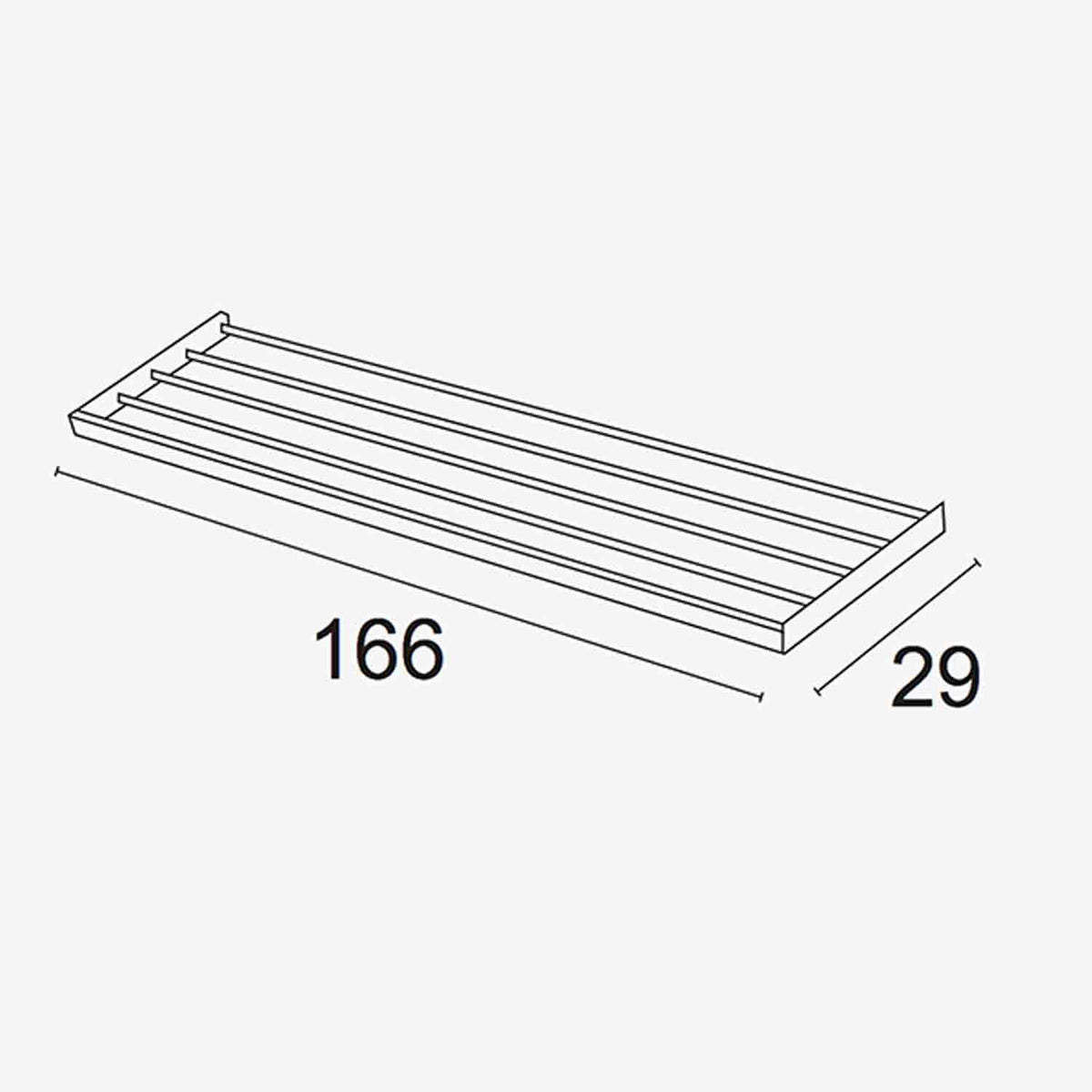 Trocknungsgestell PELLIKANO, Bleche optional, 6,5 mt Wäscheleine, Kombination mit 600 - 602 - 606 - 999. - Farbe weiß, 3