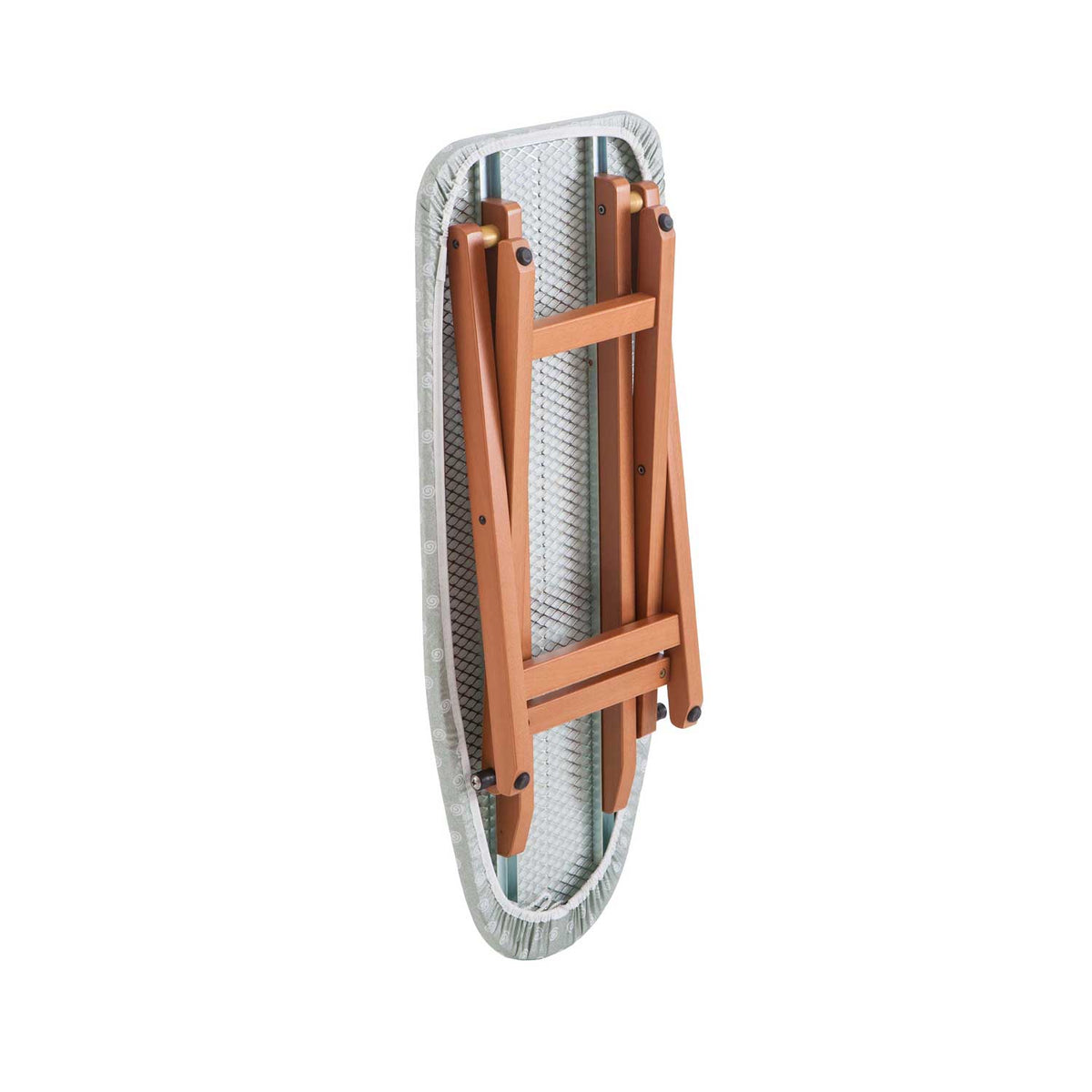 Bügeltisch MINISTYRO, Tisch-Bügeltisch, klappbar, höhenverstellbar, Arbeitsfläche 82 x 33 cm - Farbe Kirsche, 1