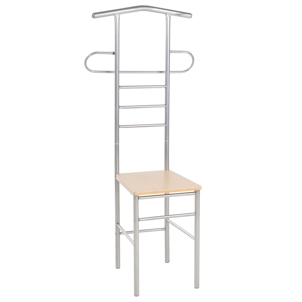 Herrendiener Stühle 2 Stk. Metall, vidaXL, 1