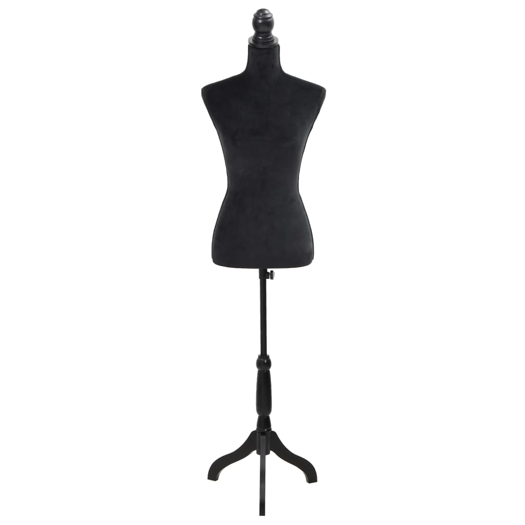 Damenbüste Schneiderpuppe Büste Torso Angezogen Mannequin Schwarz, vidaXL, 2
