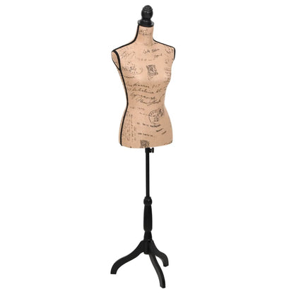 Damenbüste Schneiderpuppe Büste Torso Angezogen Mannequin Jute, vidaXL, 1
