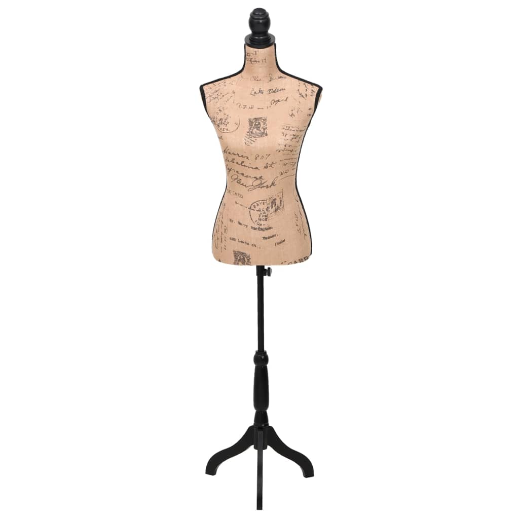 Damenbüste Schneiderpuppe Büste Torso Angezogen Mannequin Jute, vidaXL, 2