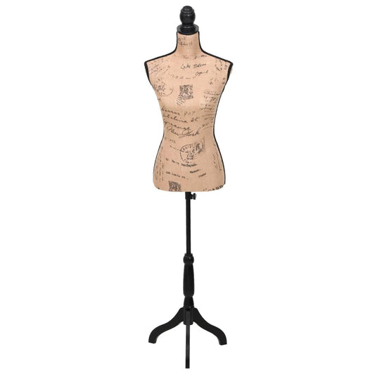 Damenbüste Schneiderpuppe Büste Torso Angezogen Mannequin Jute, vidaXL, 2