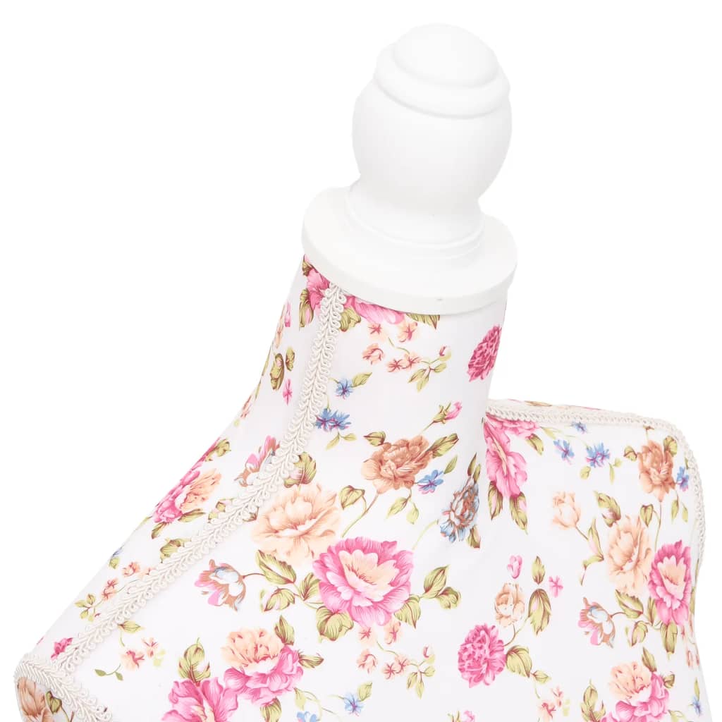 Damenbüste Schneiderpuppe Büste Torso Mannequin Baumwolle Weiß Rose, vidaXL, 5