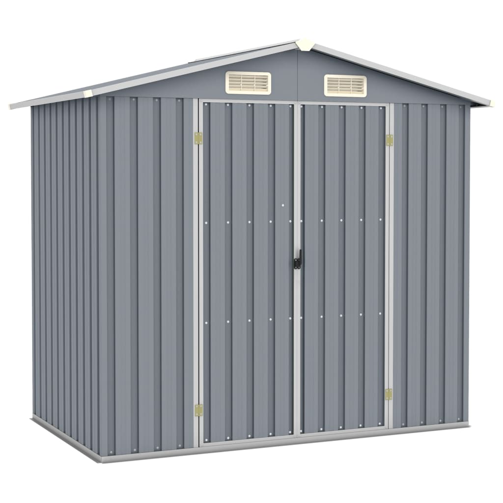 Geräteschuppen, Gartenschrank Wetterfest, Gerätehaus, Gerätehaus metall, Outdoor schrank, Verzinkter Stahl, vidaXL, 1