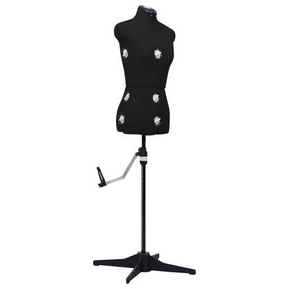 Schneiderpuppe Verstellbar Weiblich Schwarz S Größe 33-40, vidaXL, 1
