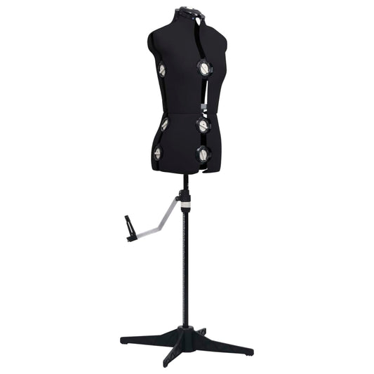 Schneiderpuppe Verstellbar Weiblich Schwarz S Größe 33-40, vidaXL, 2