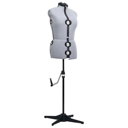 Schneiderpuppe Verstellbar Weiblich Grau M Größe 40-46, vidaXL, 2