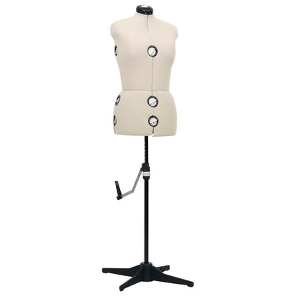Schneiderpuppe Verstellbar Weiblich Creme M Größe 40-46, vidaXL, 1