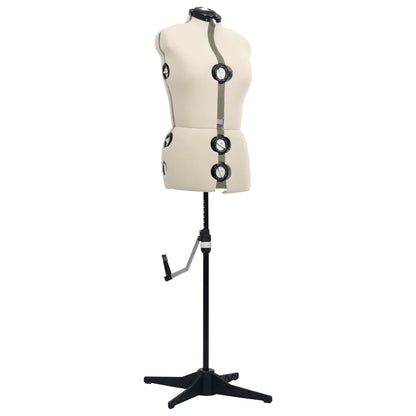 Schneiderpuppe Verstellbar Weiblich Creme M Größe 40-46, vidaXL, 2