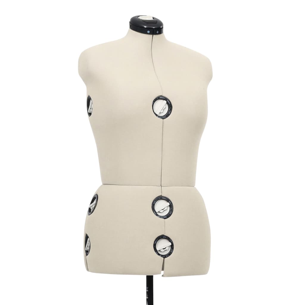 Schneiderpuppe Verstellbar Weiblich Creme M Größe 40-46, vidaXL, 5