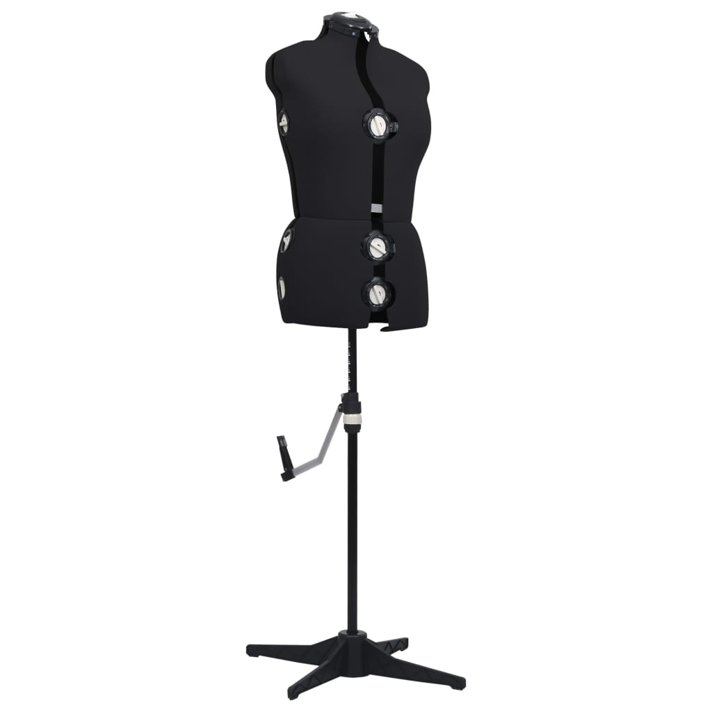 Schneiderpuppe Verstellbar Weiblich Schwarz M Größe 40-46, vidaXL, 2