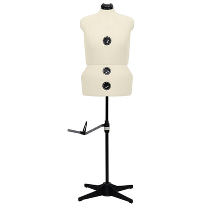 Schneiderpuppe Verstellbar Weiblich Creme L Größe 44-50, vidaXL, 2