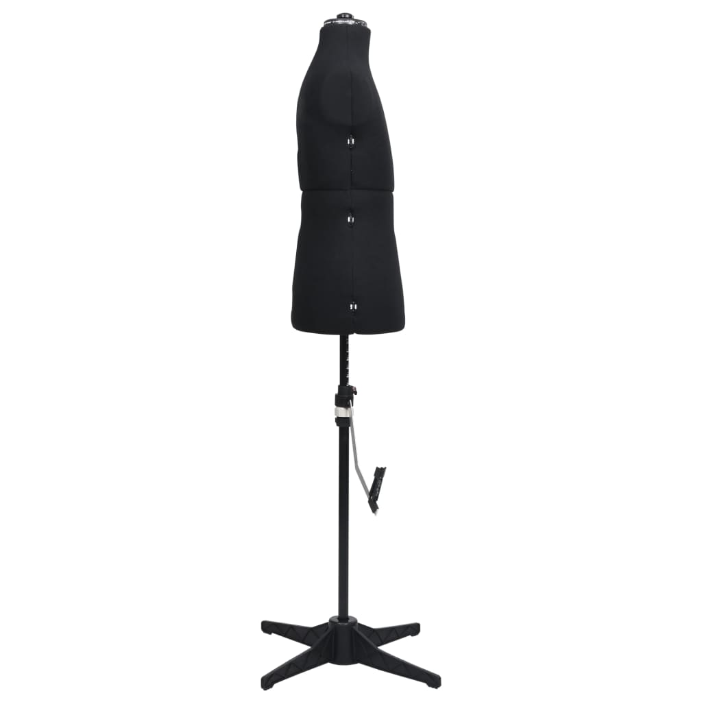Schneiderpuppe Verstellbar Männlich Schwarz Größe 37-45, vidaXL, 3