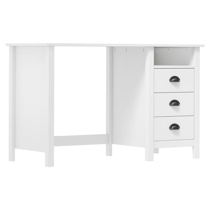 vidaXL - Schreibtisch Hill mit 3 Schubladen 120x50x74 cm Kiefernholz