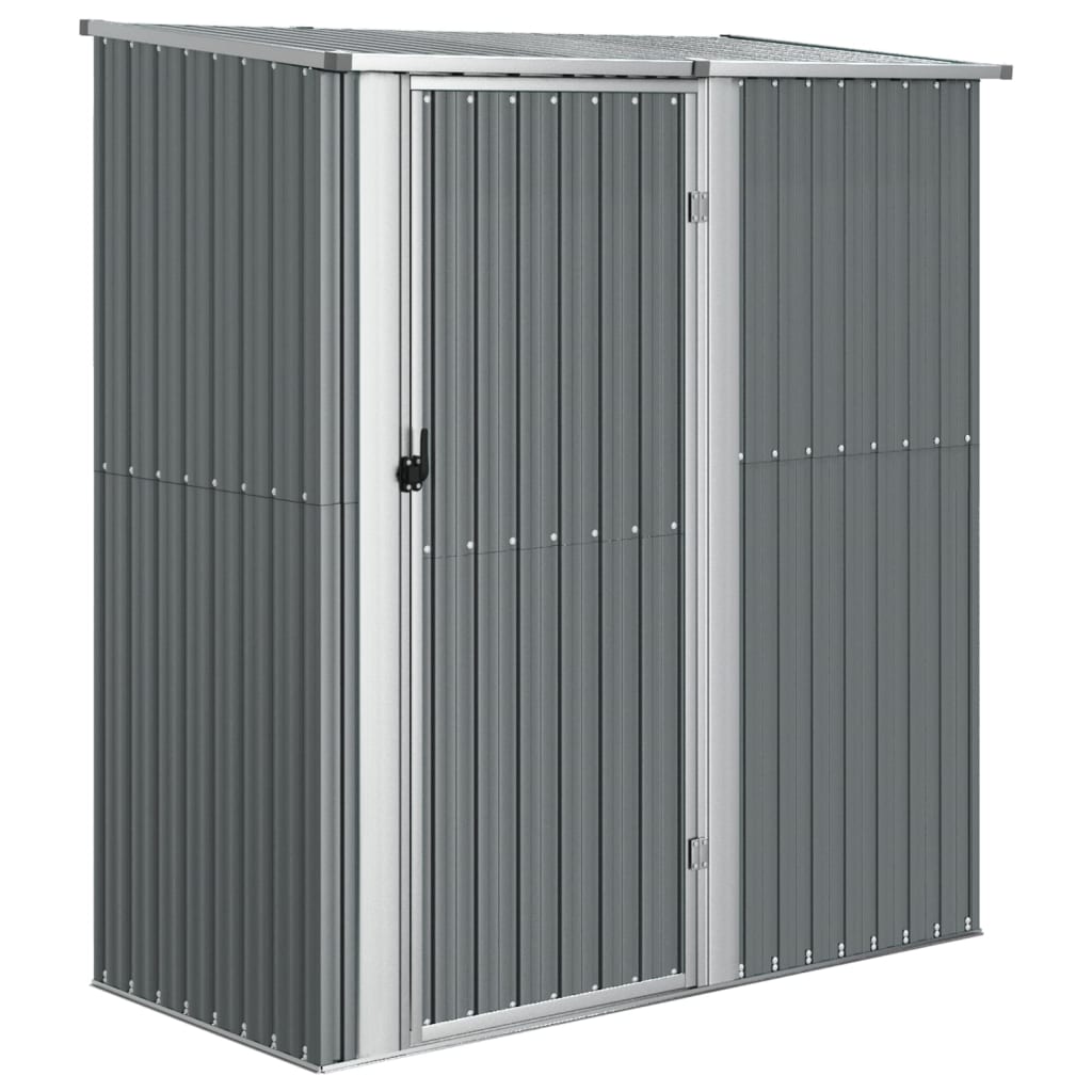 Geräteschuppen, Gerätehaus, Gartenschrank Wetterfest, Gerätehaus metall, Outdoor schrank, Verzinkter Stahl, Grau, vidaXL, 8