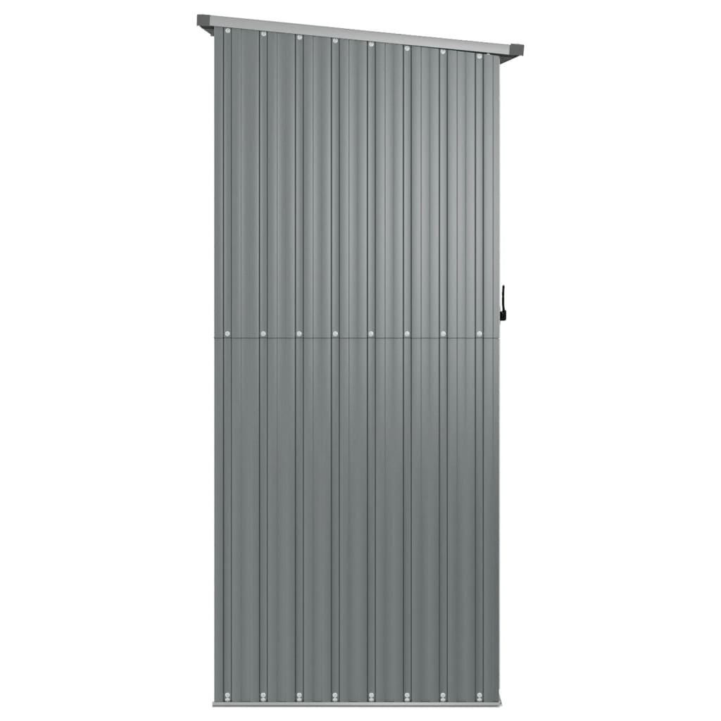 Geräteschuppen, Gerätehaus, Gartenschrank Wetterfest, Gerätehaus metall, Outdoor schrank, Verzinkter Stahl, Grau, vidaXL, 5