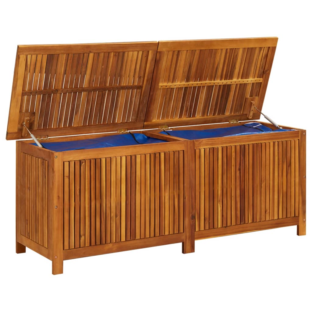 vidaXL Garten-Aufbewahrungsbox 150x50x58 cm Massivholz Akazie
