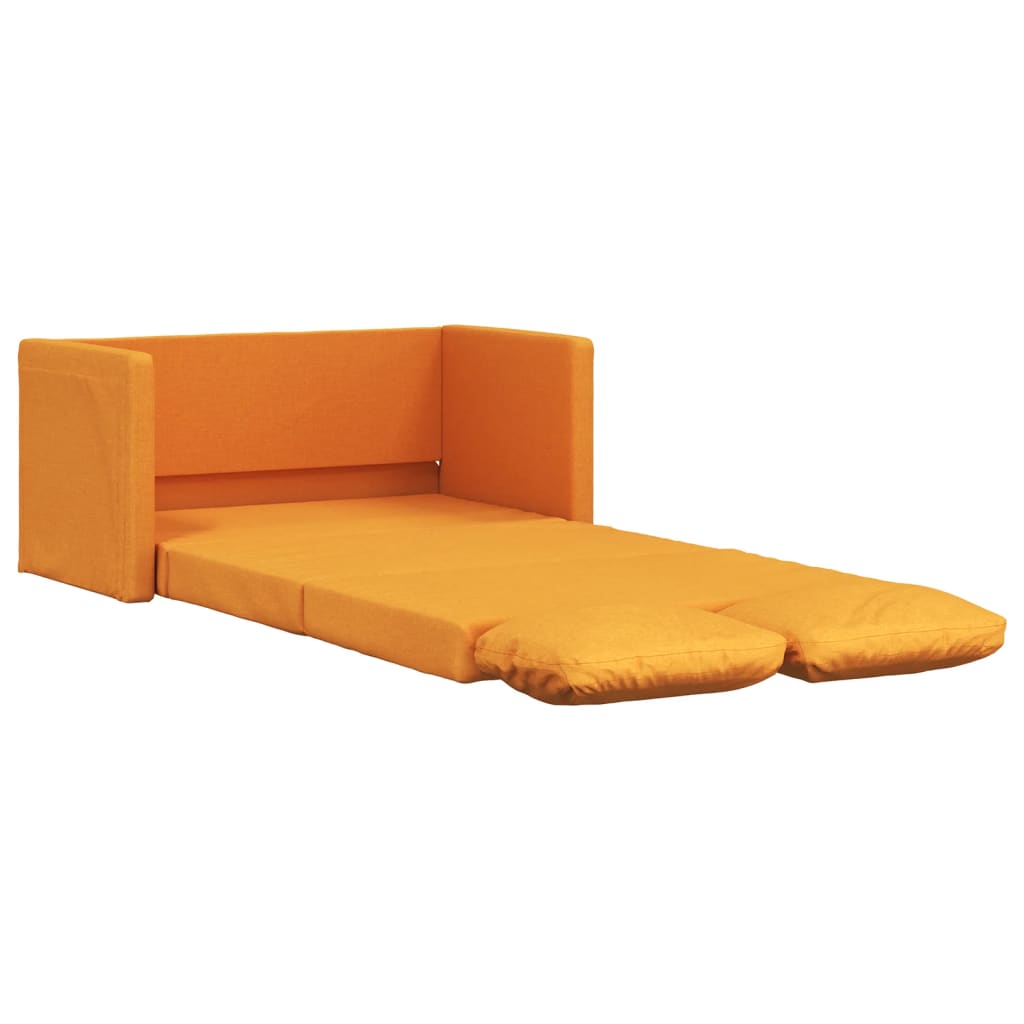 vidaXL – 2-in-1-Bodensofa mit Schlaffunktion, 112 × 174 × 55 cm, Dunkelgelb