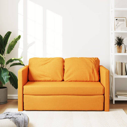 vidaXL – 2-in-1-Bodensofa mit Schlaffunktion, 112 × 174 × 55 cm, Dunkelgelb