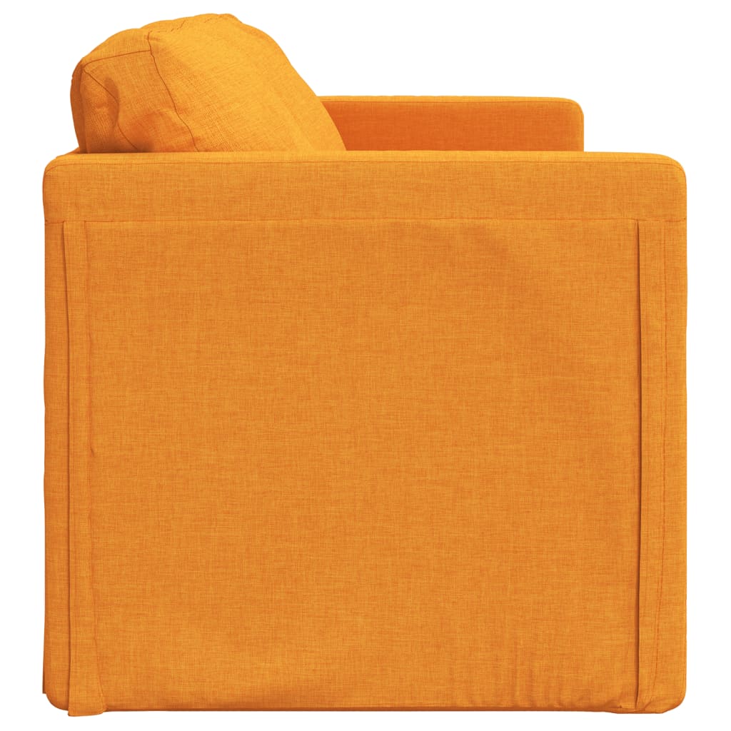 vidaXL – 2-in-1-Bodensofa mit Schlaffunktion, 112 × 174 × 55 cm, Dunkelgelb