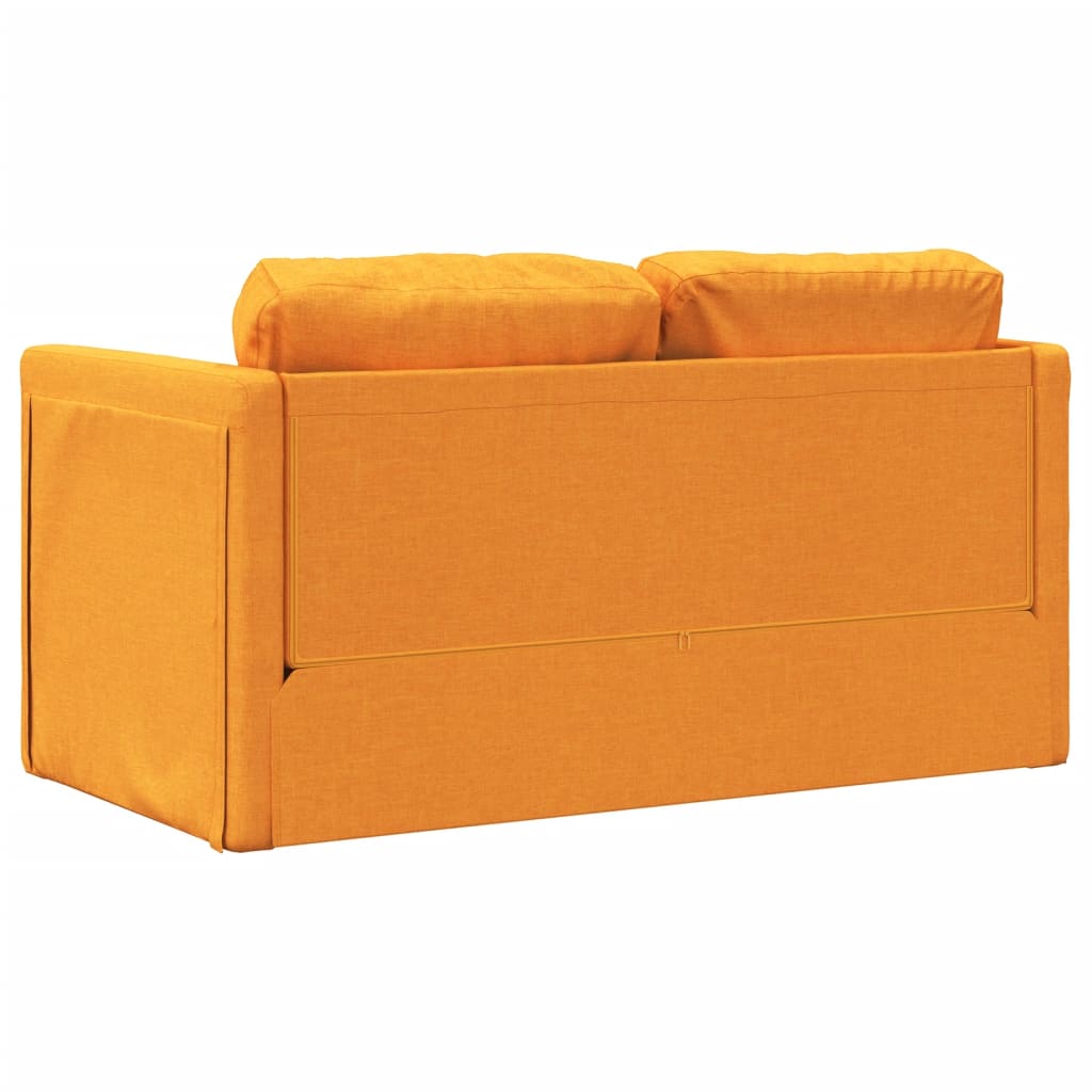 vidaXL – 2-in-1-Bodensofa mit Schlaffunktion, 112 × 174 × 55 cm, Dunkelgelb