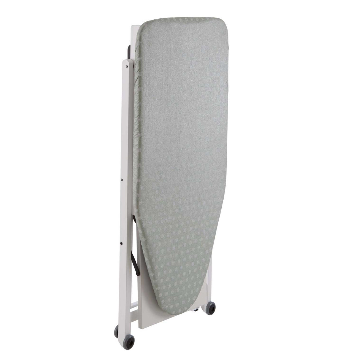 Bügeltisch, Bügeltisch höhenverstellbar: 84-88-91-93 cm, Räder an der Basis, verschiebbarer Bügeleisenhalter, STIROCOMODO, 5