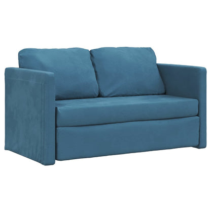 Bodensofa, Boden Sofa, Bodencouch, Bodensofa mit Schlaffunktion,122x204x55 cm, Samt, Blau,vidaXL, 3