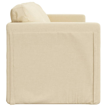Bodensofa, Boden Sofa, Bodencouch, Bodensofa mit Schlaffunktion, Bodensofa klappbar, Stoff, Creme, vidaXL, 5