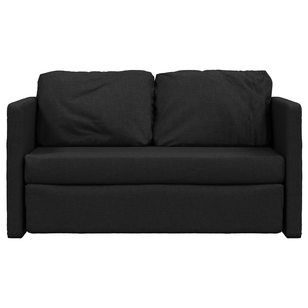 Bodensofa, Boden Sofa, Bodencouch, Bodensofa mit Schlaffunktion, Bodensofa klappbar, Stoff, Schwarz, vidaXL, 1