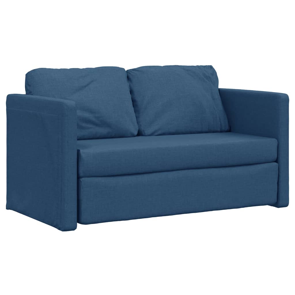 Bodensofa, Boden sofa, Bodencouch, Bodensofa mit Schlaffunktion, Bodensofa klappbar, Stoff, Blau, vidaXL, 1