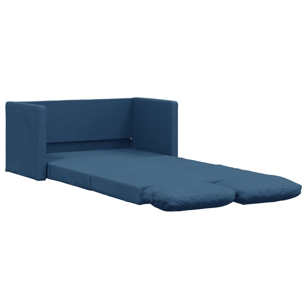 Bodensofa, Boden sofa, Bodencouch, Bodensofa mit Schlaffunktion, Bodensofa klappbar, Stoff, Blau, vidaXL, 4