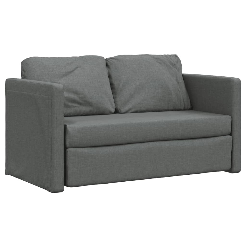 Bodensofa, Boden sofa, Bodencouch, Bodensofa mit Schlaffunktion, Bodensofa klappbar, Stoff, Dunkelgrau, vidaXL, 2
