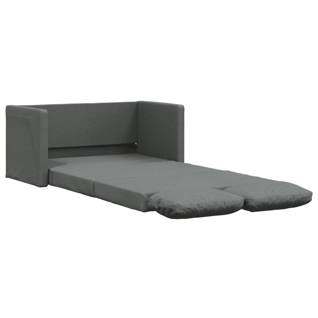 Bodensofa, Boden sofa, Bodencouch, Bodensofa mit Schlaffunktion, Bodensofa klappbar, Stoff, Dunkelgrau, vidaXL, 3