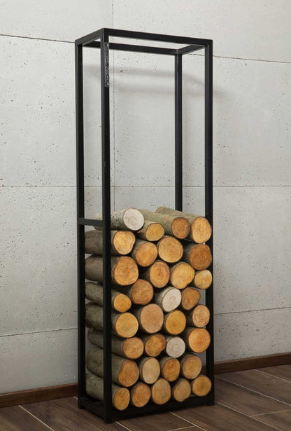 Kaminholzregal CORNEL - 120x40x20 cm, Kaminholzregal Metall, Kaminholzregal außen freistehend, Handgemachte Qualität, 2