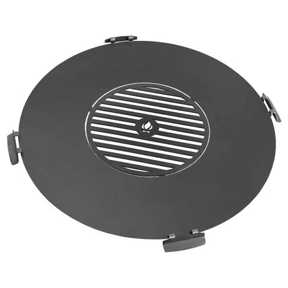 Grillplatte für Feuerschale mit Grillrost und 4 Griffen - Dia. 78cm, Cook King, Hergestellt in Europa, 2