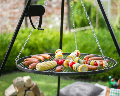 Schwenkgrill 180 cm - Grillrost aus Rohstahl + Kurbel - Dia. 60cm, Cook King, 5
