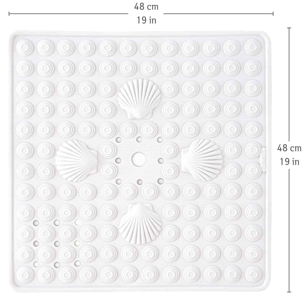 Duschmatte Rutschfest, Rutschfeste Duschmatte für Senioren, Antirutschmatte Dusche Senioren, Tatkraft Shell, 7