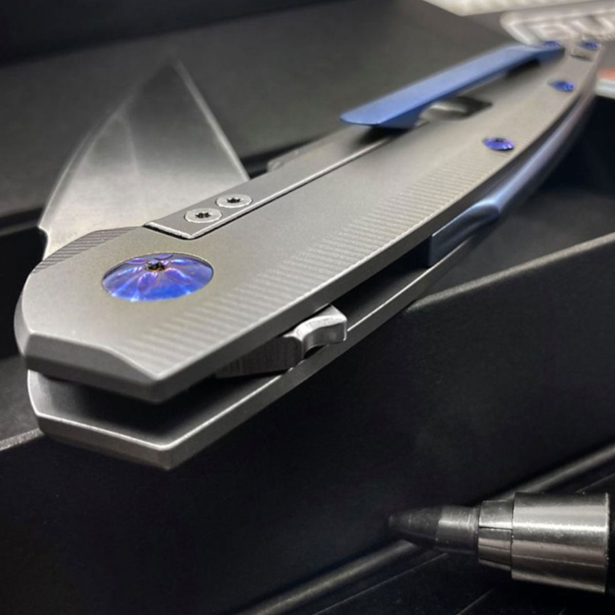 EDC Messer, Gentleman-Messer, Klappmesser, Titan, Maserin SOLAR, Messer kaufen,5