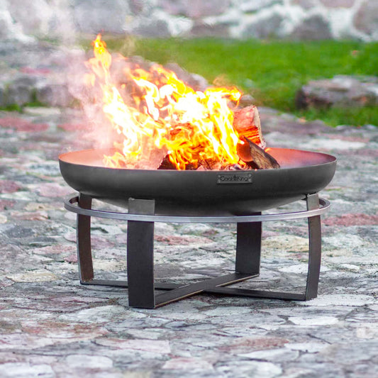 Feuerschale, Feuerschale Garten, Feuerschale 60 cm, Höhe: 36cm, aus Stahl, Cook King Viking, 1