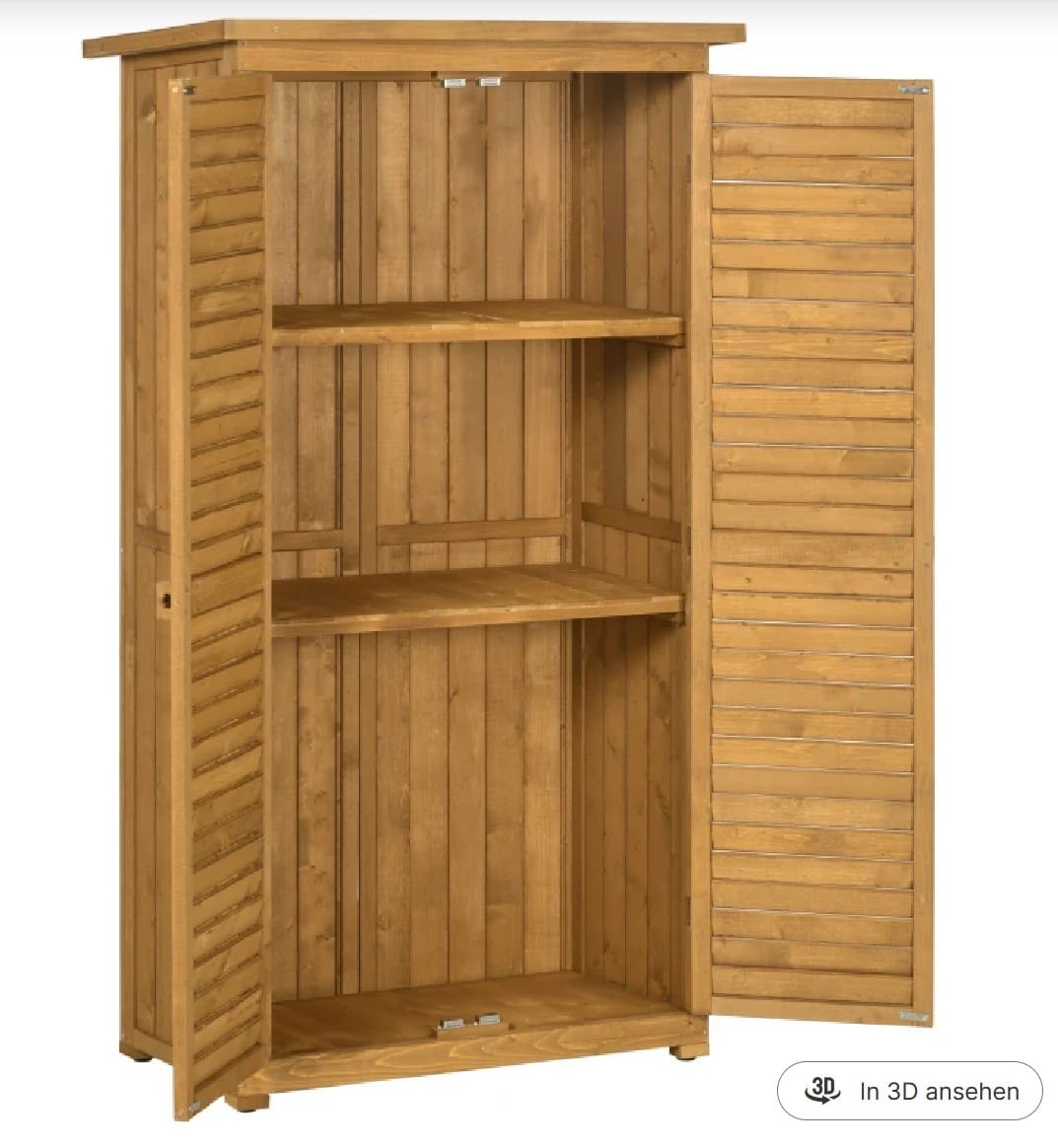 Gartenschrank Holz, Gartenschrank Wetterfest, Outdoor Schrank Wetterfest, Geräteschuppen, Gartenhaus, Outsunny, 11