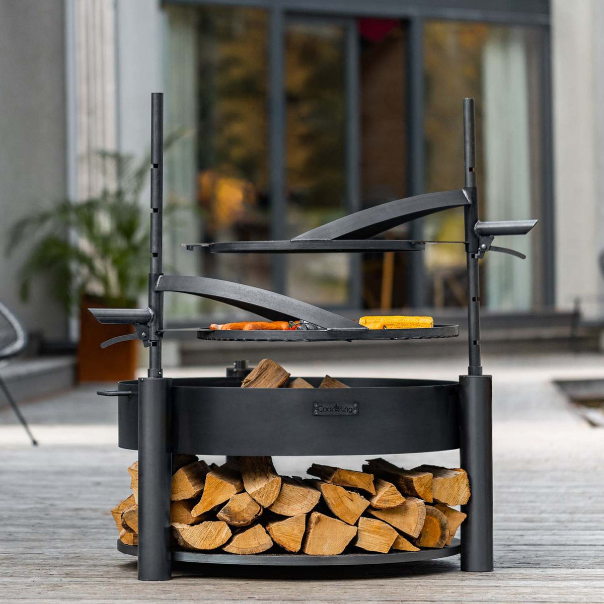 Grillplatte Aus Natürlichem Stahl Mit Griff Für Die Feuerschalen MONTANA X | Dia. 50 cm, Cook King, 1