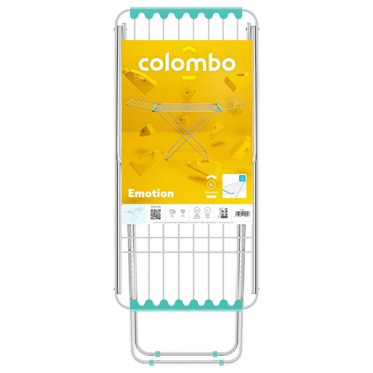 Wäscheständer, Flügelwäschetrockner, Flügelwäscheständer, Flügeltrockner, Wäscheständer mit Flügeln, Colombo Emotion, 2