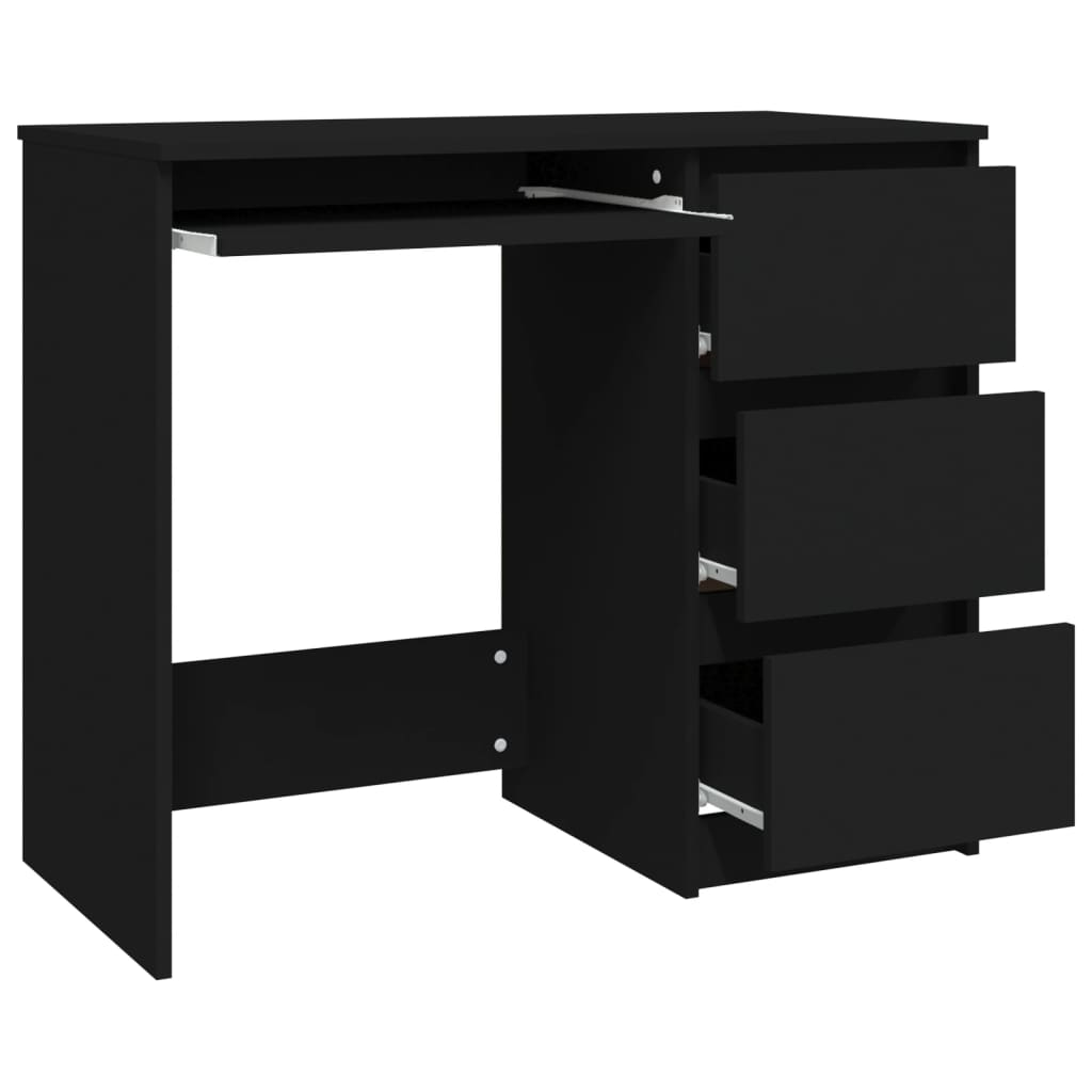 Schreibtisch, Schreibtisch Schmal, Schreibtisch mit Schubladen, vidaXL, 2