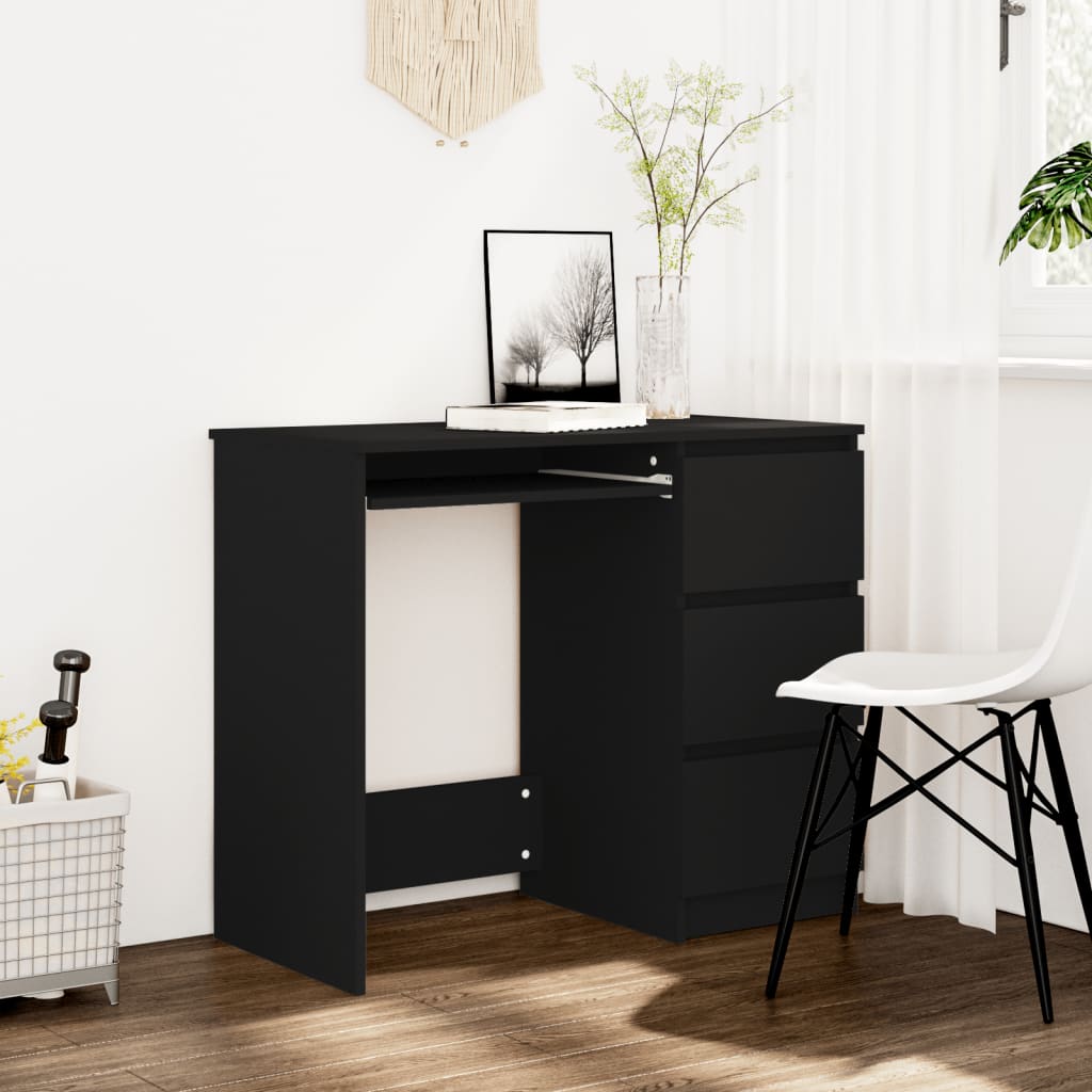 Schreibtisch, Schreibtisch Schmal, Schreibtisch mit Schubladen, vidaXL, 7